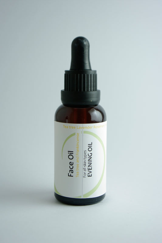 Facial oil against acne, spots